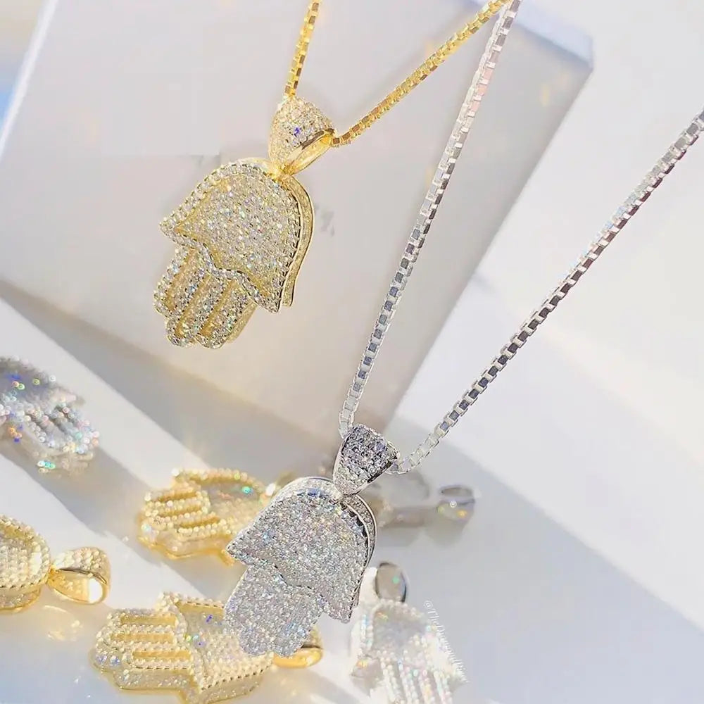 Bianca Hamsa Pendant Necklace