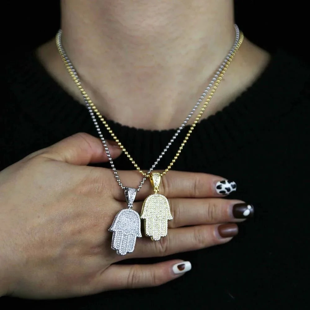 Bianca Hamsa Pendant Necklace