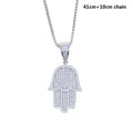 Bianca Hamsa Pendant Necklace