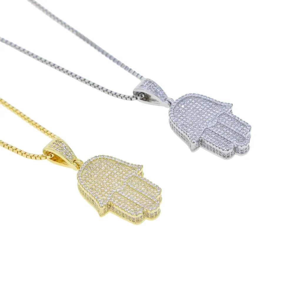 Bianca Hamsa Pendant Necklace