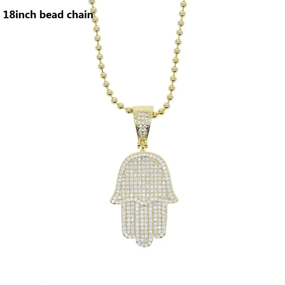 Bianca Hamsa Pendant Necklace