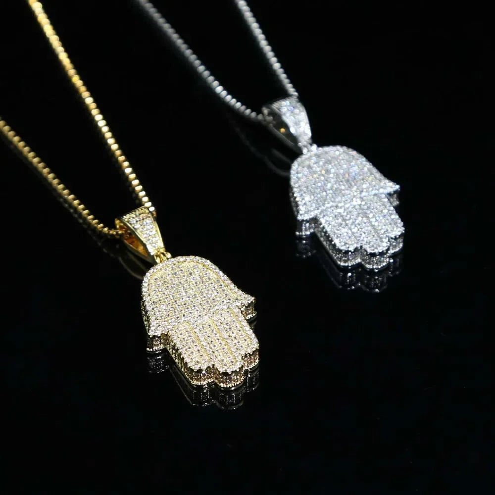 Bianca Hamsa Pendant Necklace