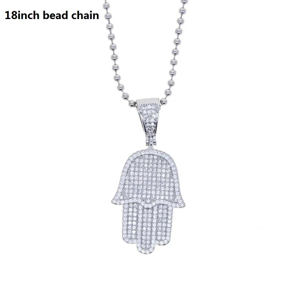 Bianca Hamsa Pendant Necklace