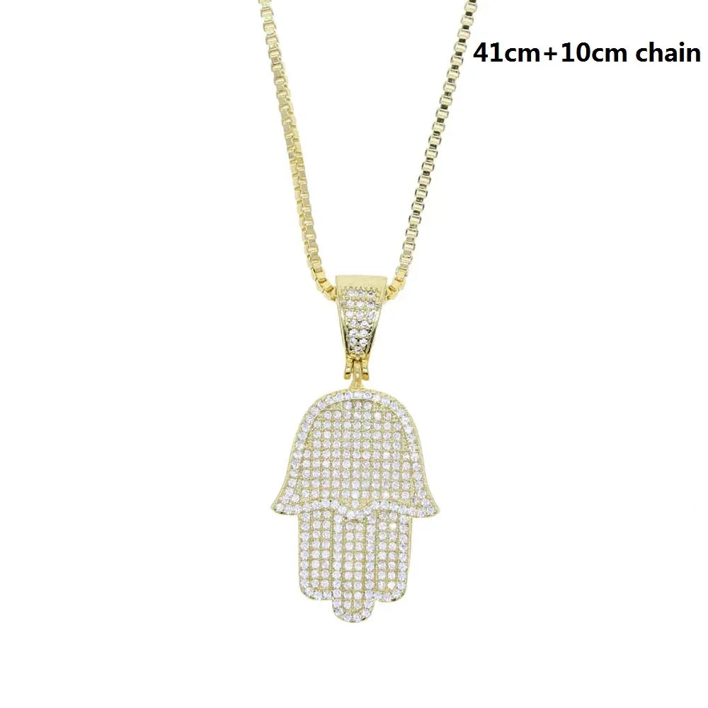 Bianca Hamsa Pendant Necklace