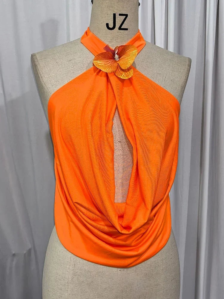 Maya Halter Cutout Tank Top
