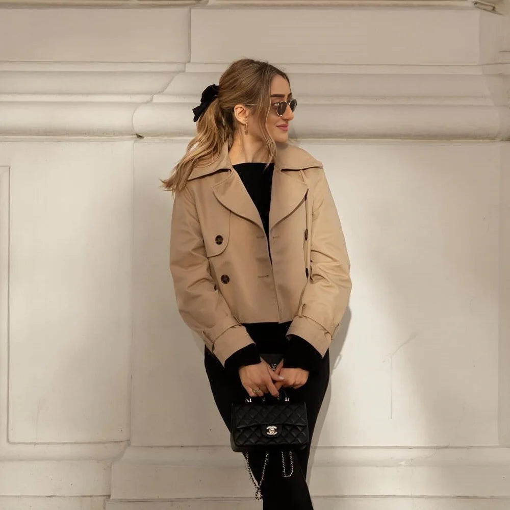 Sloane Cropped Trench Jacket