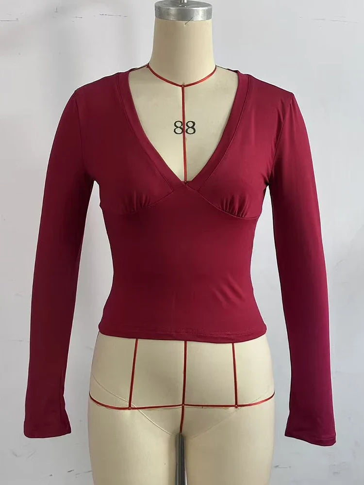 Luna Polka Dot Long-Sleeve Top