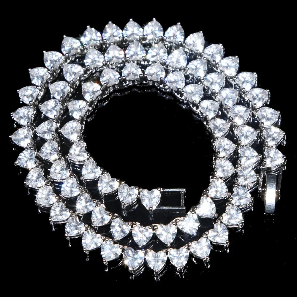 Aspen Heart Tennis Necklace