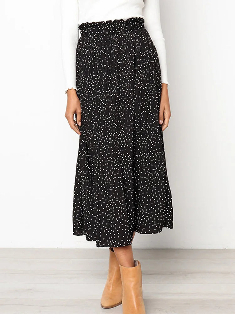 Solveig Pleated Maxi Skirt
