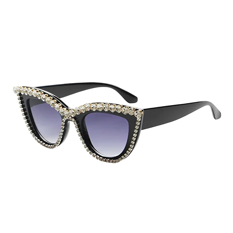 Arya Crystal Cat-Eye Sunglasses
