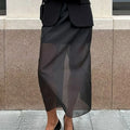 Vesper Sheer Mesh Slit Skirt