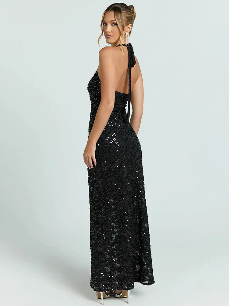 Quinn Floral Mesh Mermaid Maxi Dress
