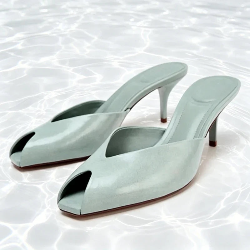Eden Patent Slide Sandals