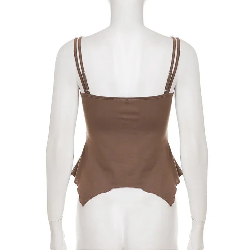 Mira Vintage Lace-Trim Tank Top