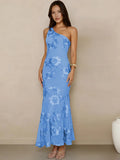 Nova One-Shoulder Floral Maxi Dress