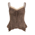 Mira Vintage Lace-Trim Tank Top