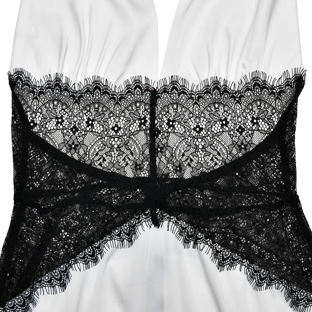 Juno Lace Halter Mini Dress