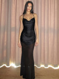 Priya Metallic Mermaid Maxi Dress