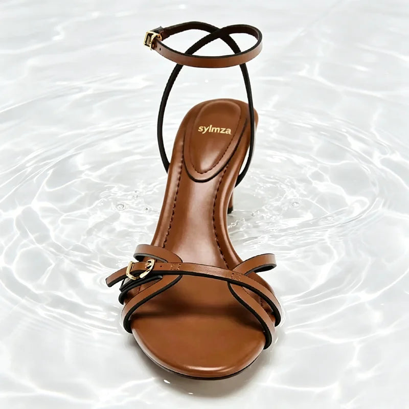 Josie Gladiator Ankle-Strap Sandals