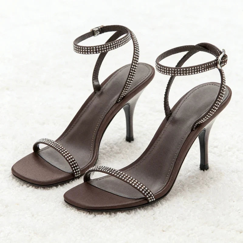 Carys Crystal Strap Sandals