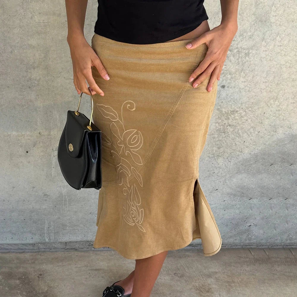 Sofia Vintage Print Maxi Skirt