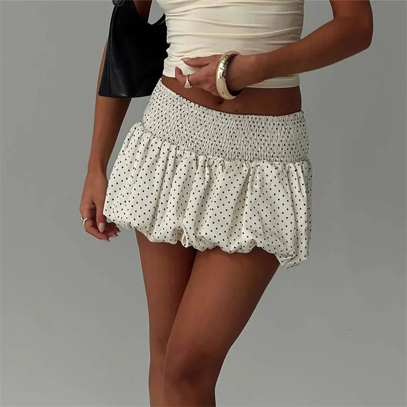 Selene Polka Dot Swing Skirt