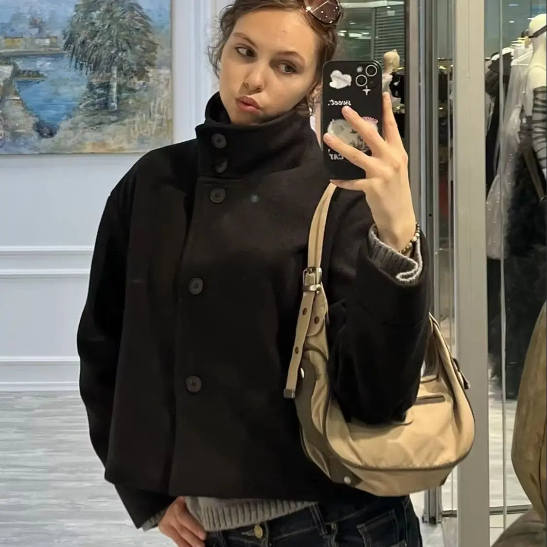 Solène Relaxed Collar Jacket