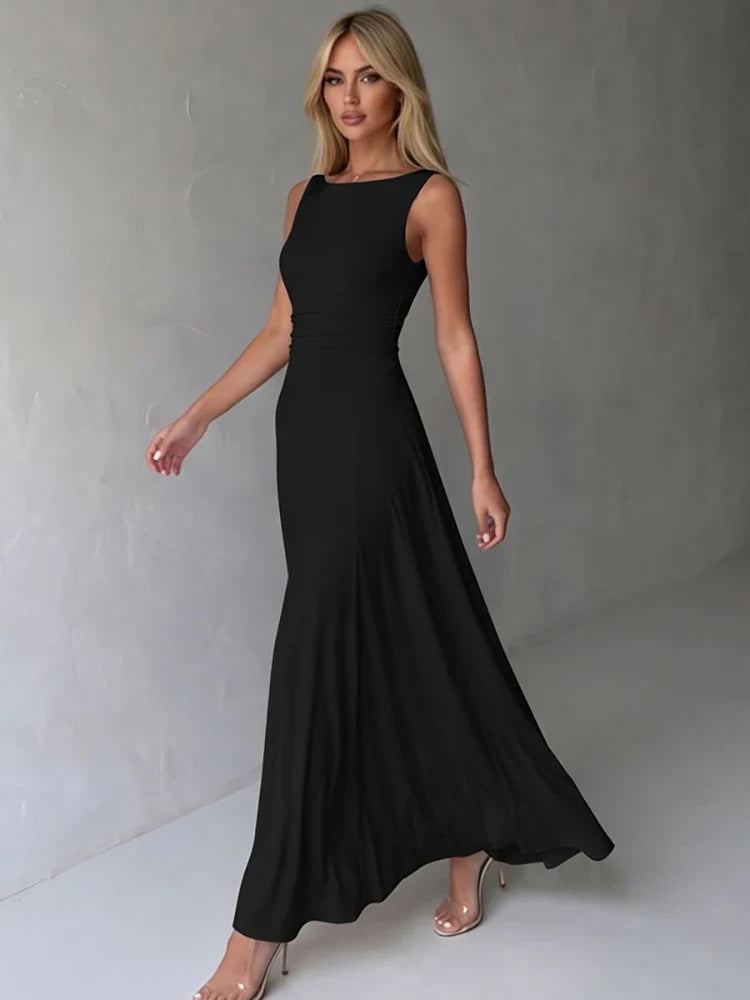 Romy Cowl-Neck Midi Dress