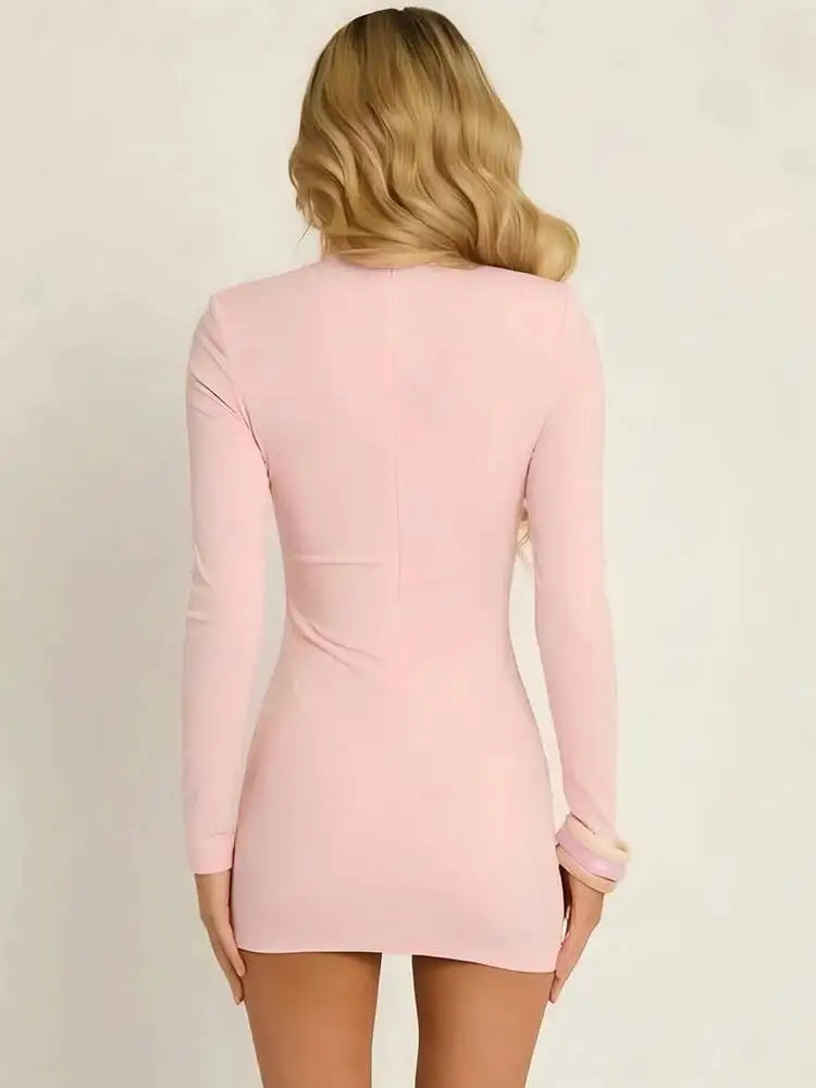 Zara Polka Dot Cutout Mini Dress