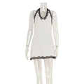 Nina Leopard Tie-Back Mini Dress