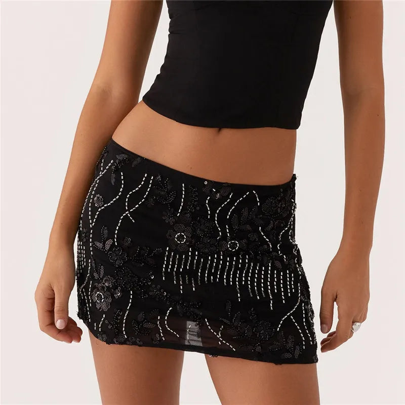 Sasha Sequin Mini Skirt