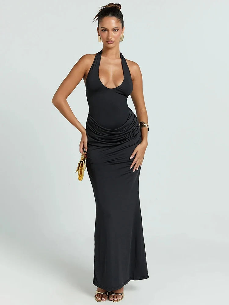 Molly Halter Gathered Maxi Dress