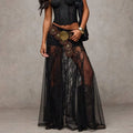 Sadie Lace-Trim Maxi Skirt