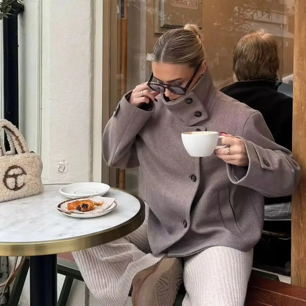 Solène Relaxed Collar Jacket