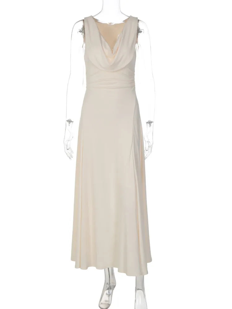 Romy Cowl-Neck Midi Dress