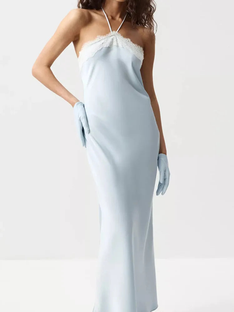 Ivy Satin Floral Maxi Dress