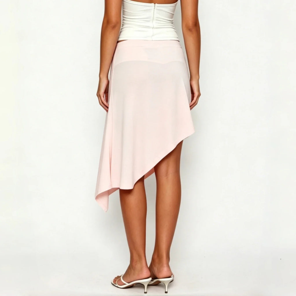Ruby Asymmetric Wrap Midi Skirt