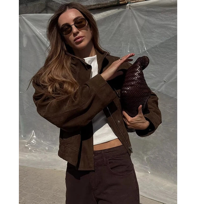 Sienna Oversized bomber jacket
