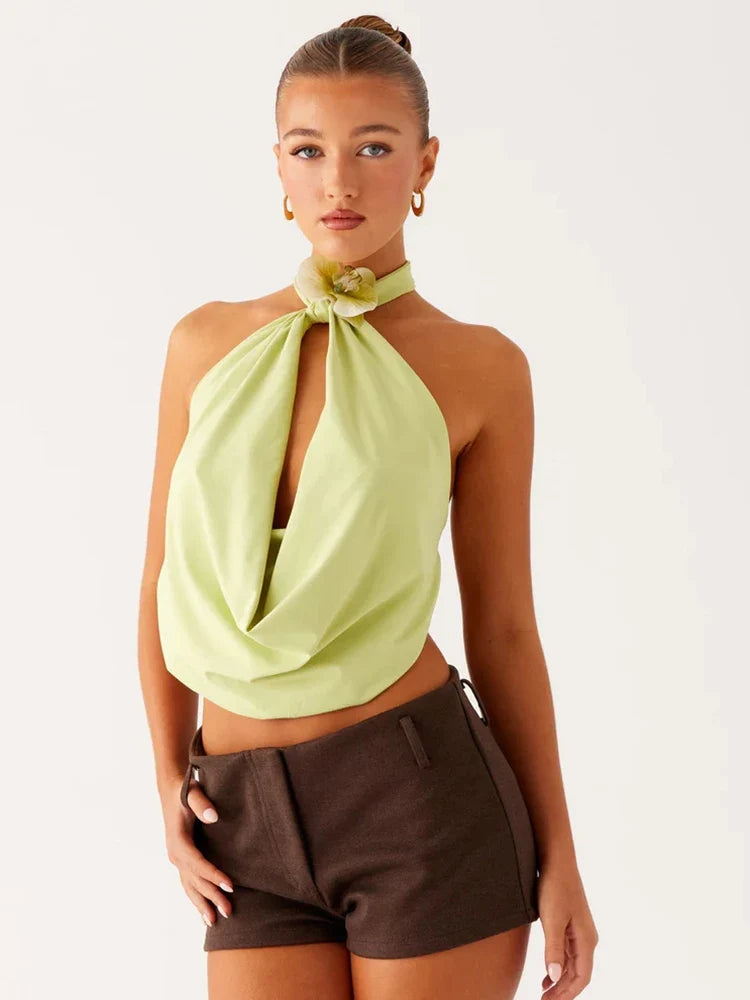 Maya Halter Cutout Tank Top