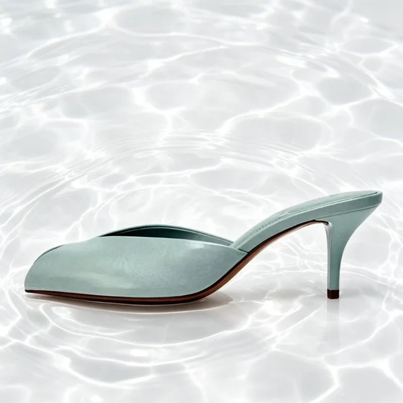 Eden Patent Slide Sandals