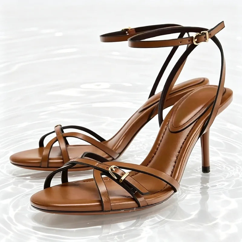 Josie Gladiator Ankle-Strap Sandals