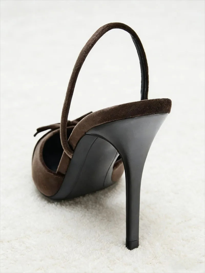Eve Velvet Bow Pumps