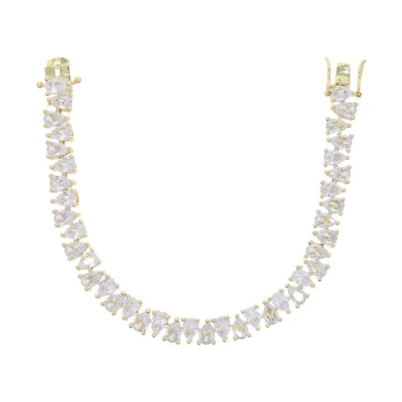 Athena Teardrop Crystal Tennis Bracelet