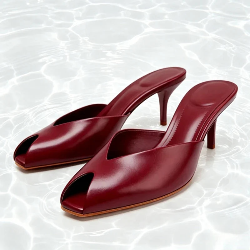 Eden Patent Slide Sandals