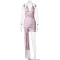 Iris Striped Halter Dress