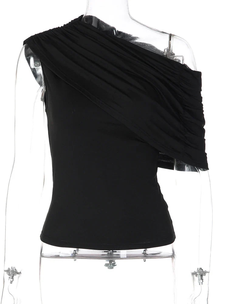 Lola One-Shoulder Crop Top