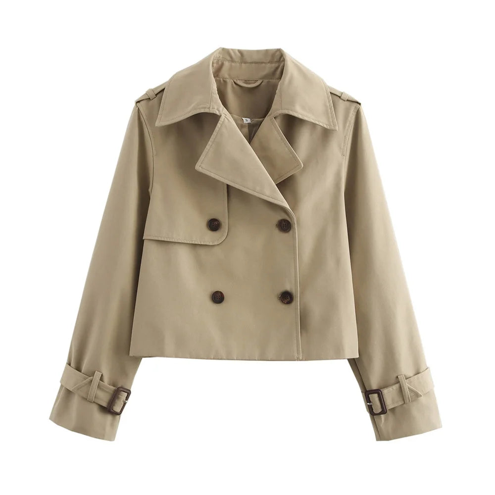 Sloane Cropped Trench Jacket