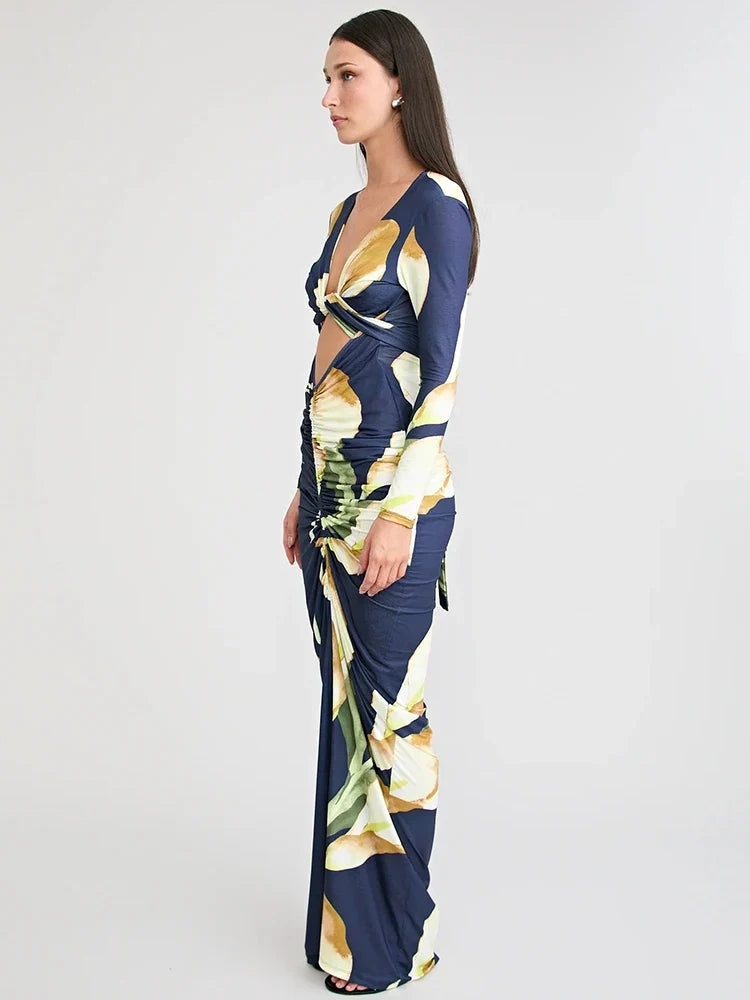 Neve Floral Off-Shoulder Maxi Dress