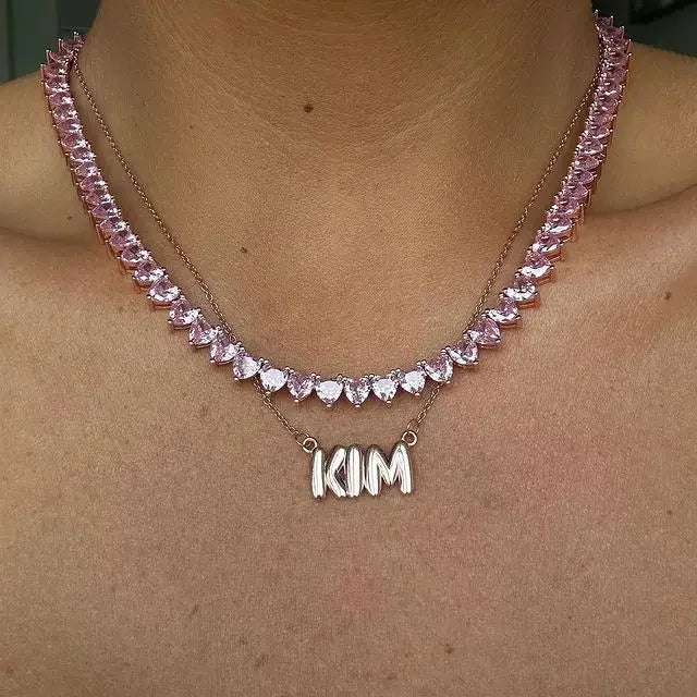 Aspen Heart Tennis Necklace