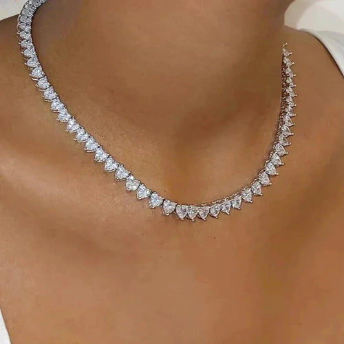 Aspen Heart Tennis Necklace